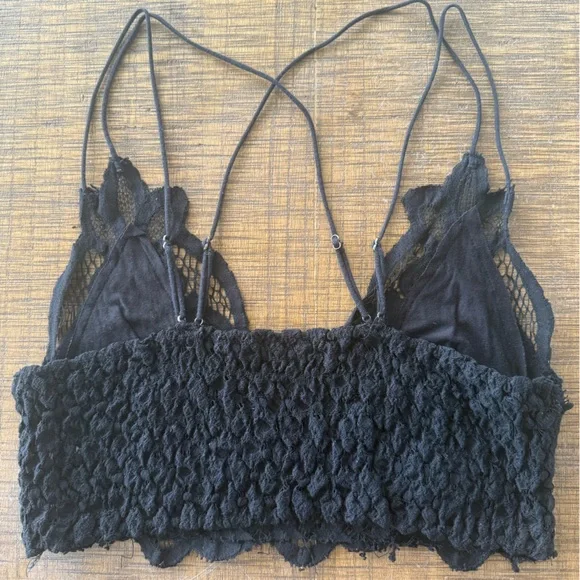 Free People Black Lace Bralette - Picture 2 of 3